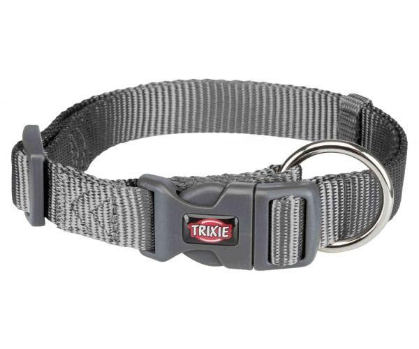 Trixie halsband voor hond  premium grafiet grijs