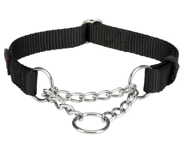 Trixie halsband voor hond  premium halfslip halsband voor hond zwart