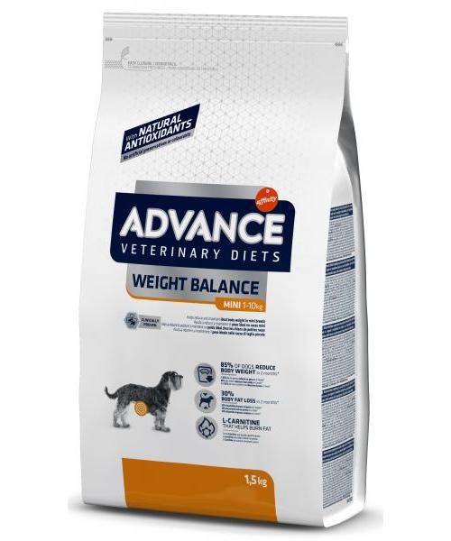 Advance veterinary diet dog weight balance mini hondenvoer