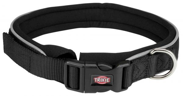 Trixie premium halsband voor hond  neopreen zwart