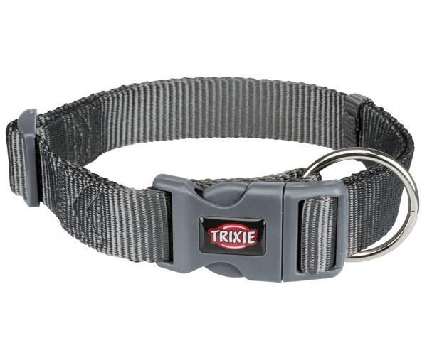 Trixie halsband voor hond  premium grafiet grijs
