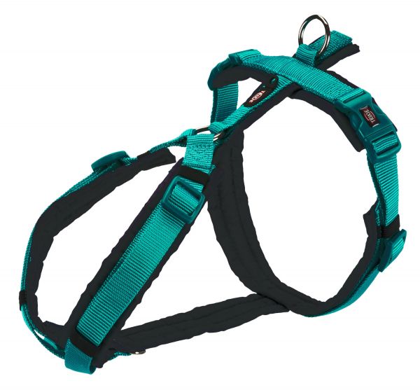 Trixie tuig voor hond premium trekking aqua blauw / grijs