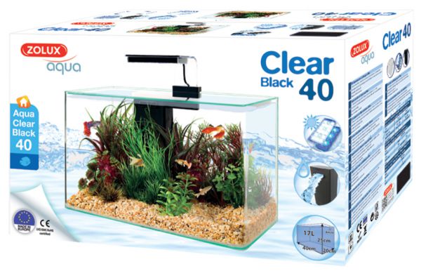 Zolux aquarium clear kit zwart