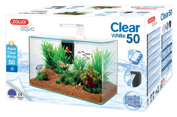 Zolux aquarium clear kit wit