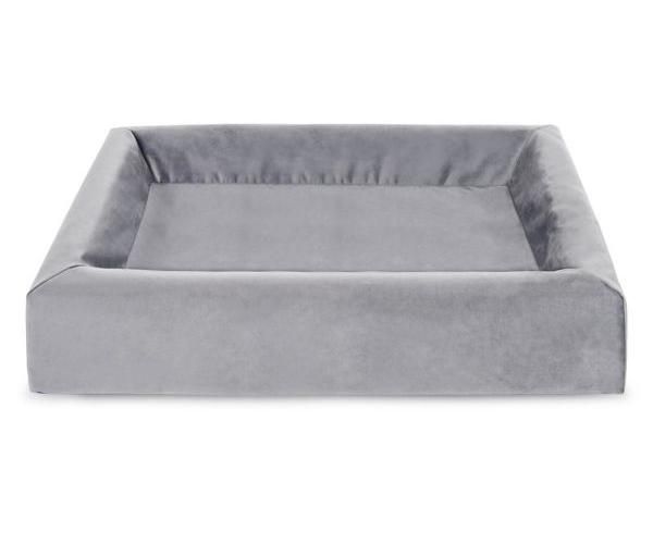 Zzzbia bed royal fluweel overtrek hondenmand grijs