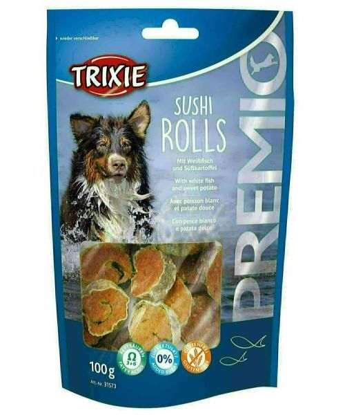 Trixie premio sushi rolls