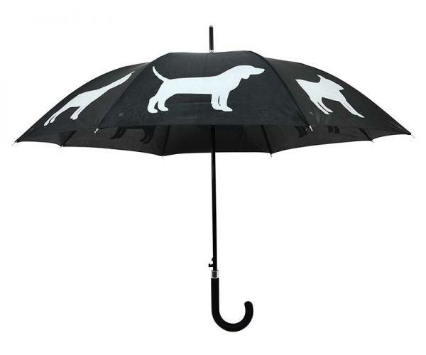 Paraplu honden reflecterend / zwart
