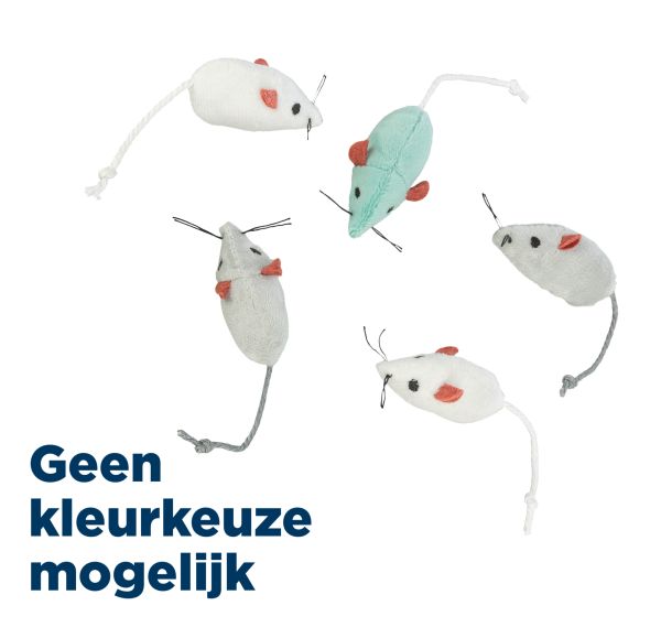 Trixie pluche muizen assorti