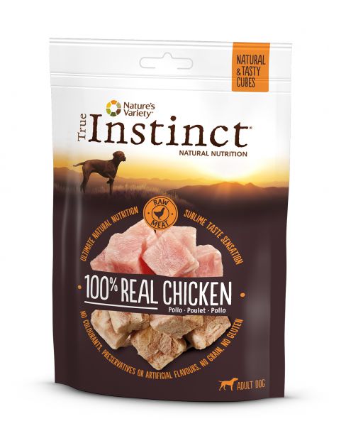 True instinct tasty cubes 100% chicken