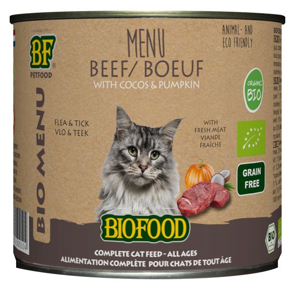 Biofood organic kat rund menu blik kattenvoer