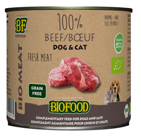 Biofood organic kat 100% rund blik kattenvoer