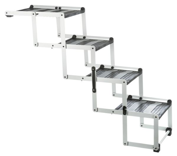 TRIXIE VOUWTRAP 4-DELIG ALUMINIUM / KUNSTSTOF / TPR TOT 75 KG