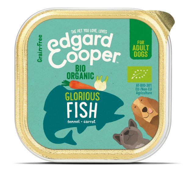Edgard & cooper bio vis kuipje graanvrij hondenvoer