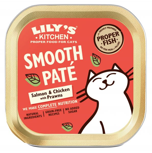 Lily's kitchen cat smooth pate salmon & chicken kattenvoer
