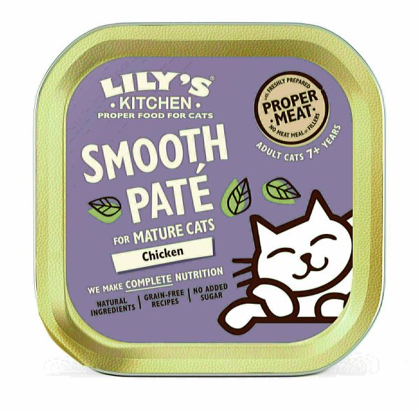 Lily's kitchen cat mature smooth pate chicken kattenvoer