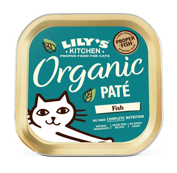 Lily's kitchen cat organic fish pate kattenvoer