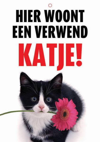 Zzzwaakbord nederlands kunststof verwend katje