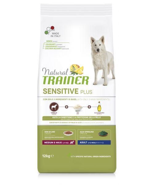 Natural trainer sensitive plus adult medium horse hondenvoer