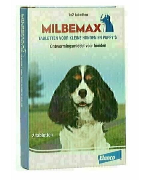 Milbemax tablet ontworming puppy / kleine hond