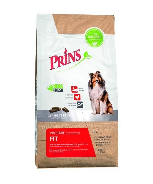 Prins Standaard-fit Hondenvoer slechts € 75,50 voor 20 Kg.