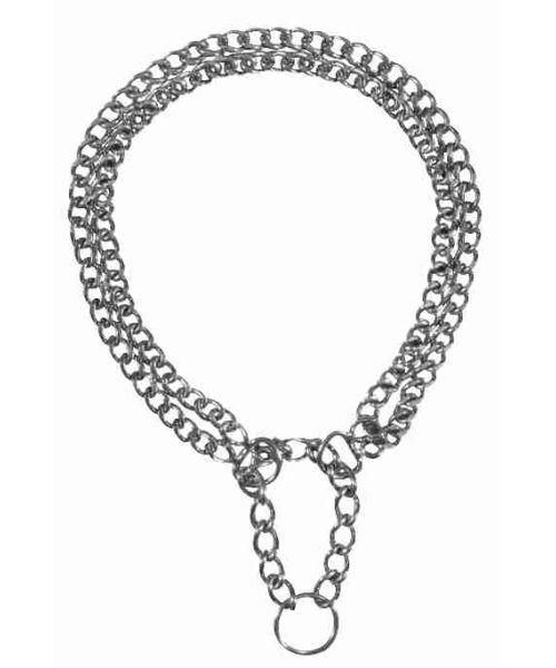 Trixie halsband voor hond  half-slip ketting met 2 rijen