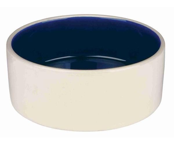 Trixie voerbak keramiek crÈme / blauw