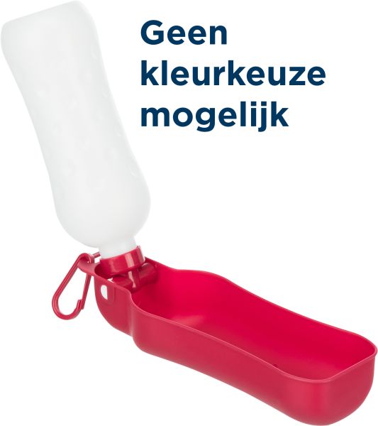 Trixie fles met waterbak kunststof assorti
