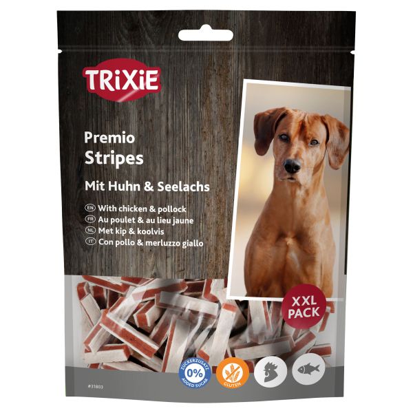 Trixie premio fish chicken stripes xxl hondensnack