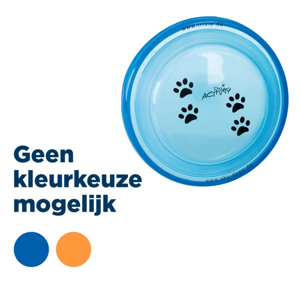 Trixie dog disc kunststof geschikt voor wedstrijden assorti