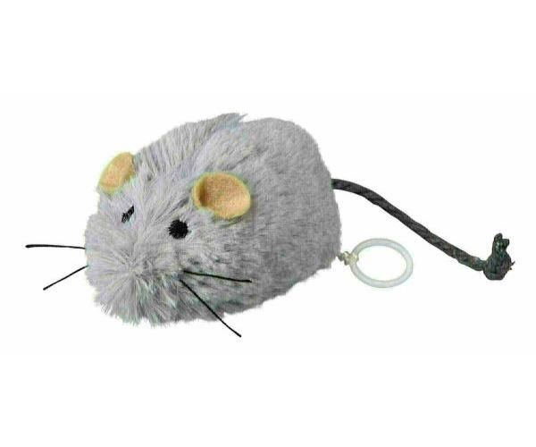 Trixie opwindbare pluche muis met catnip