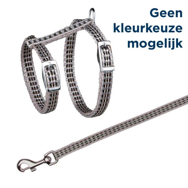 TRIXIE TUIG VOOR KAT MET RIEM METALEN GESPEN REFLECTEREND ASSORTI