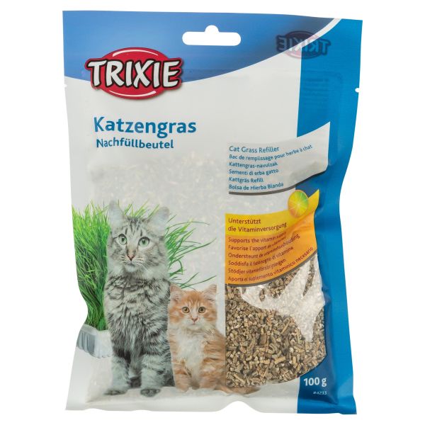 Trixie kattengras zaad navulzakje voor #4232