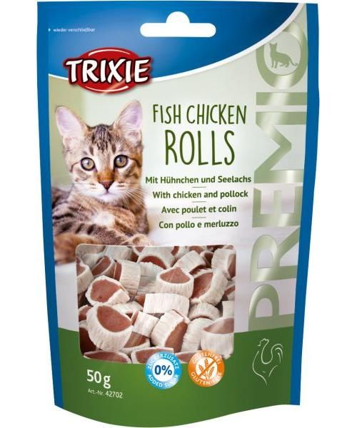 Trixie premio fish chicken rolls hondensnack
