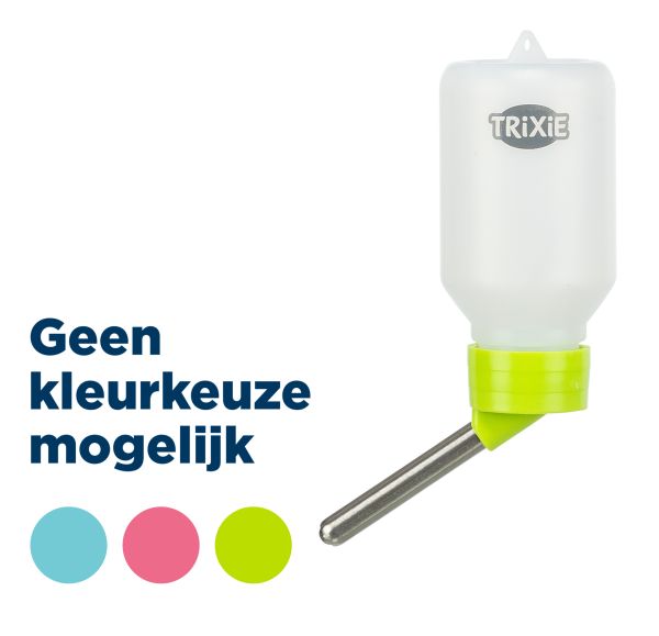 TRIXIE DRINKFLES KUNSTSTOF MET DRAADBEUGEL ASSORTI