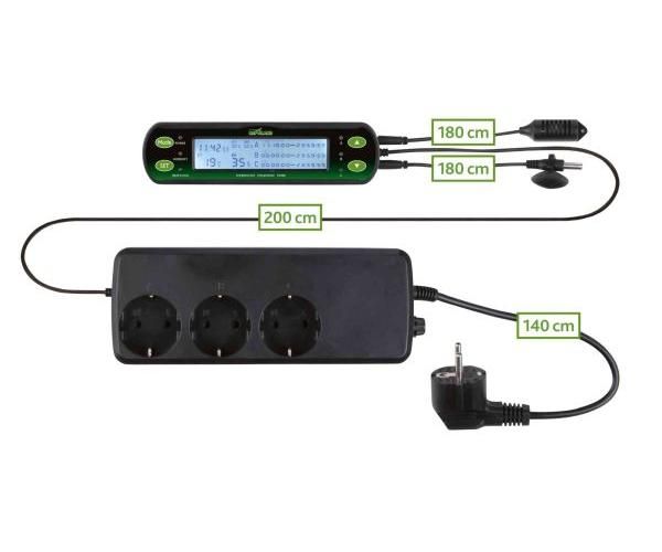 TRIXIE REPTILAND THERMOMETER / HYGROSTAAT DIGITAAL 3 SCHAKELINGEN