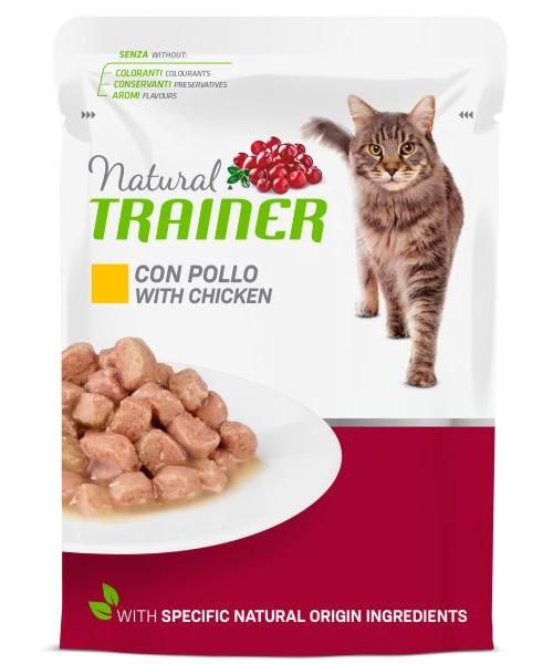 Natural trainer cat adult chicken pouch kattenvoer