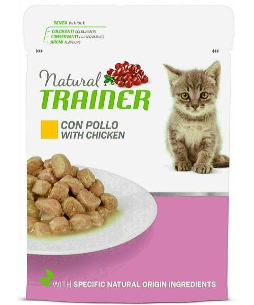 Natural trainer cat kitten / junior chicken pouch kattenvoer