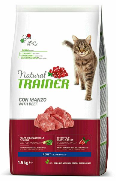 Natural trainer cat adult beef kattenvoer