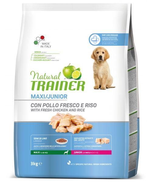 Natural trainer dog junior maxi chicken hondenvoer
