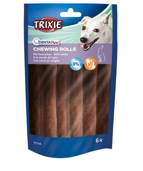 Trixie denta fun rabbit chewing rolls hondensnack