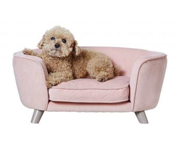Enchanted hondenmand / sofa romy blush roze