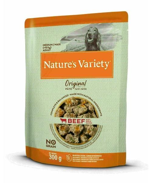 Natures variety original adult medium / maxi pouch beef no grain hondenvoer