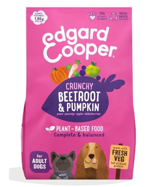 Edgard & Cooper Hond Adult Plantaardig Rode Biet / Pompoen Hondenvoer