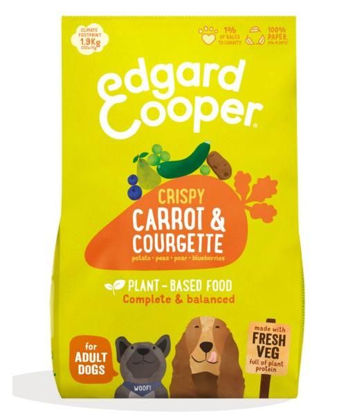 Edgard & cooper hond adult plantaardig wortel / courgette hondenvoer