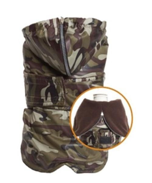 Croci hondenjas teckel military camouflage bruin