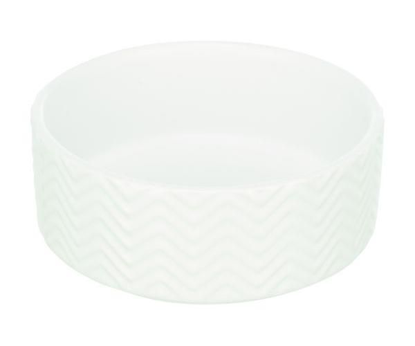 Trixie Voerbak / Drinkbak Wave Keramiek Wit