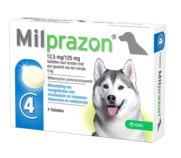 Krka milprazon ontwormingstabletten hond