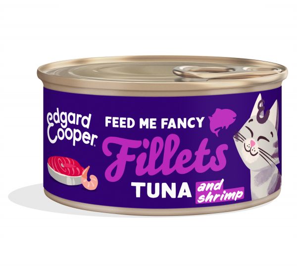 Edgard & cooper kat adult fillets tonijn / garnaal kattenvoer