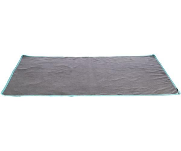 Trixie fleece deken uitloopruimtes en knaagdierkooi grijs / turquoise