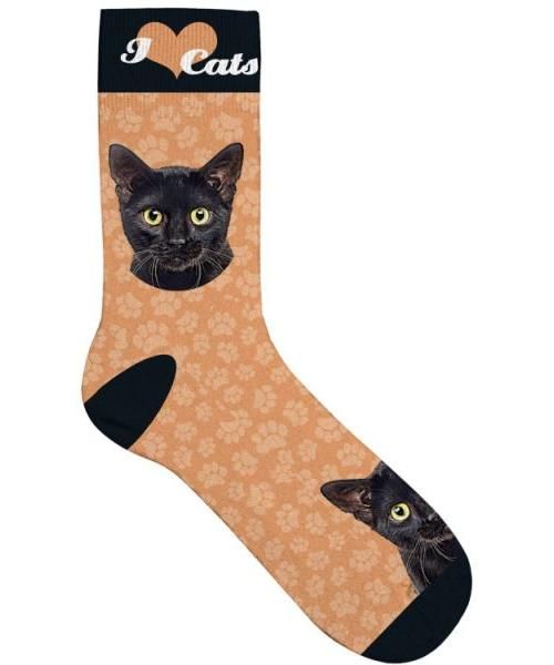 Plenty gifts sokken zwarte kat gele ogen